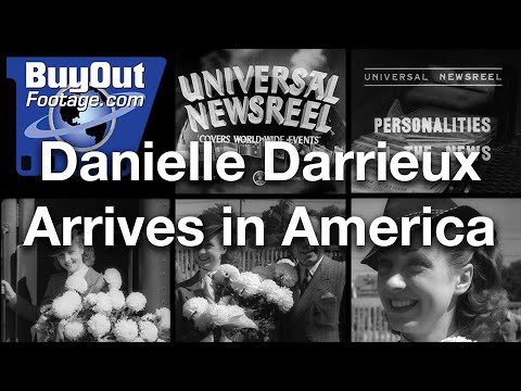 French Actress Danielle Darrieux Arrives In America 1937 Historic Film Footage