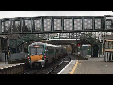 Irish Rail ICR 22000 Class DMUs at Portarlington (18/11/17)