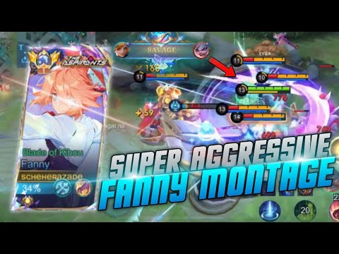 SUPER AGGRESSIVE NERFED FANNY MONTAGE PT 5 | MLBB