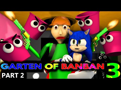 GARTEN OF BANBAN 3 PART 2 - Sonic & Baldi Minecraft Horror Animation!