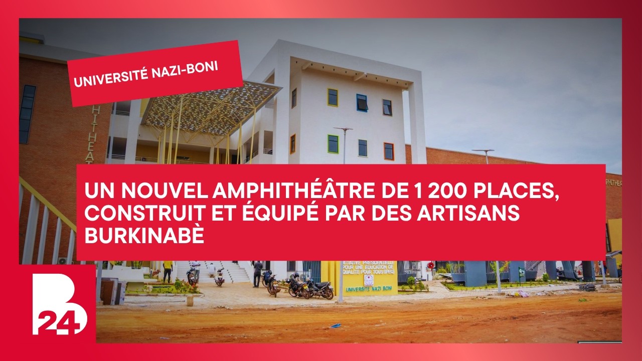 Université Nazi-BONI : Un amphi de 1 200 places, construit et équipé par des artisans burkinabè