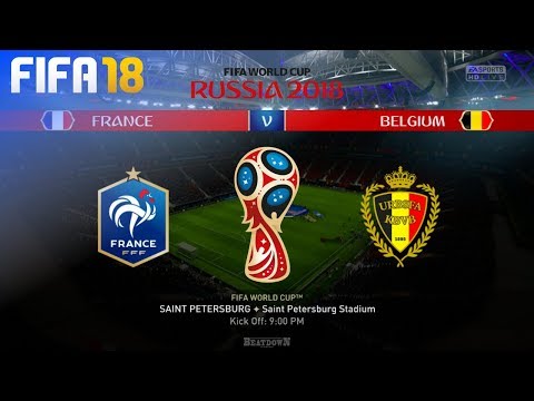 FIFA 18 World Cup - France vs. Belgium @ Saint Petersburg Stadium