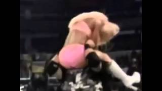 WWF Bubba Ray Dudley Puts Trish Stratus Through A Table