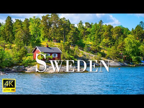 FLYING OVER SWEDEN (4K UHD) - Relaxing Music Along With Beautiful Nature Videos - 4K Video