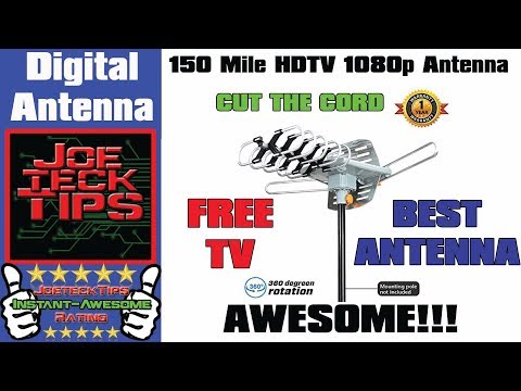 150 mile hdtv 1080p outdoor ota 360 degree antenna review