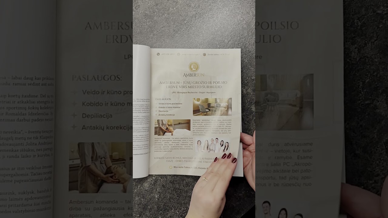 Ambersun SPA Žurnale "Vakarai" ir J. Labanauskaitės nuotraukos