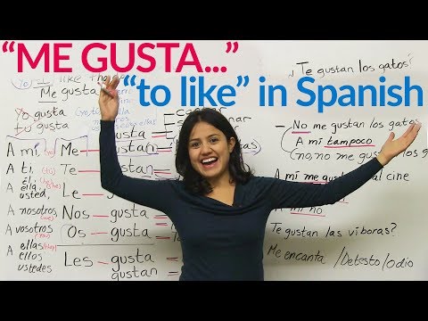 Me gusta - "to like" in Spanish