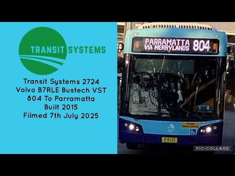 Transit Systems (2724) Volvo B7RLE Bustech VST 804 To Parramatta 
