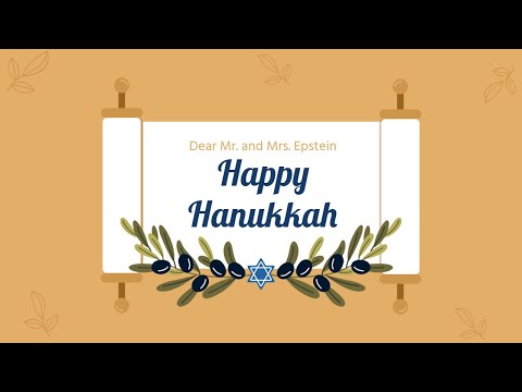 Free Hanukkah Greetings Video Template (Customizable) - FlexClip