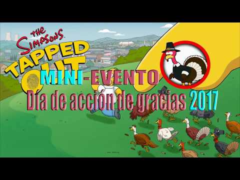 Los Simpson Springfield-Tapped Out-Mini Evento Día De Acción De Gracias 2017