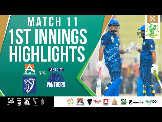 1st Innings Highlights | ABL Stallions vs Lake City Panthers | Match 11 | Bahria Town Champions Cup