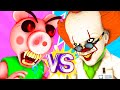 Piggy vs Pennywise - The Movie (Bob Animation All Episodes Compilation Roblox Peppa Pig Parody 3D)