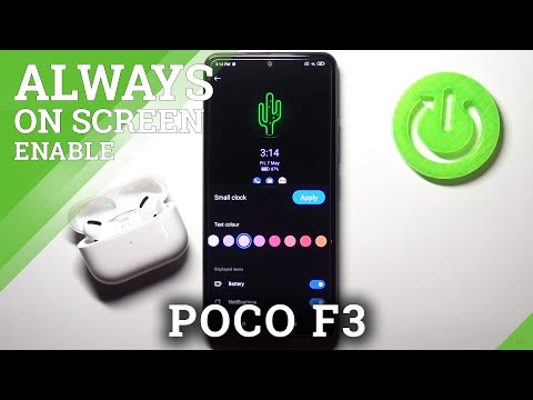 Customize Always On Display Feature on XIAOMI Poco F3 – Screen Lock Functions