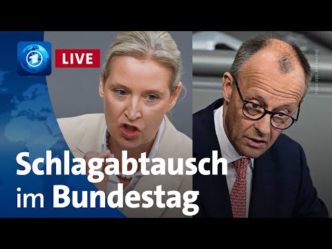 Bundestag: Weidel und Merz liefern sich Schlagabtausch in der Generaldebatte (LIVE)