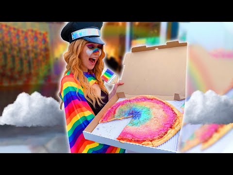 I ATE ONLY RAINBOW FOODS FOR 24 HOURS CHALLENGE!