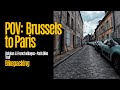 POV Brussels To Paris Bike Ride 4K Through Belgian French Villages And Old Towns