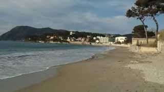 preview picture of video 'La Seyne sur Mer la plage Les Sablettes Mars 2013'