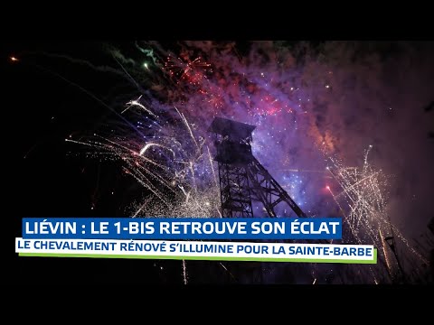 Liévin : le chevalement du 1-Bis renaît et s’illumine pour la Sainte-Barbe