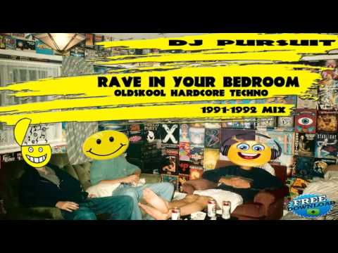 DJ PURSUIT - RAVE IN YOUR BEDROOM (1991-92) (OLDSKOOL HARDCORE TECHNO MIX)
