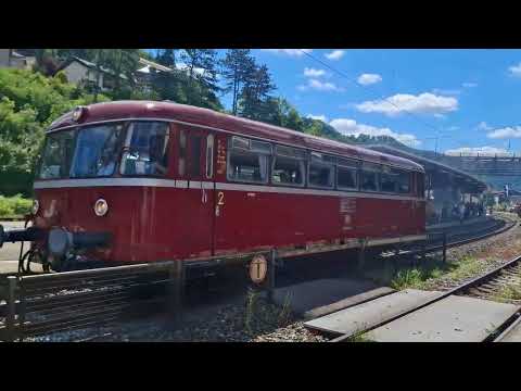 Roter Brummer Ausfahrt aus Geislingen Steige nach Göppingen