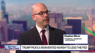Fed’s Miran Sees Warsh as Persuasive, Respected New Chair