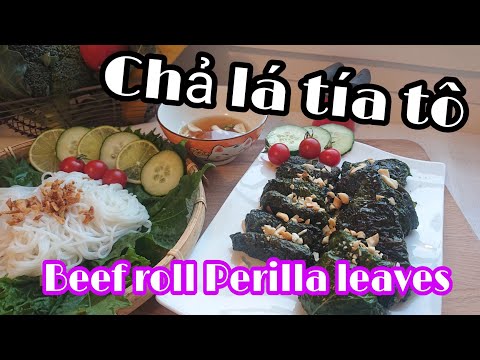 chả lá tía tô thơm ngon dễ làm |