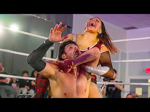 Paris Van Dale vs Dante Drago (Chaotic Wrestling, Create A Pro, Wrestling Open, Intergender Match)