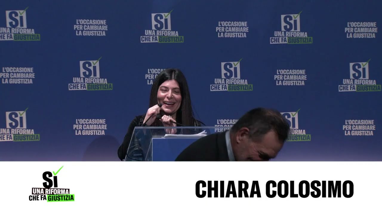 COLOSIMO INTERVIENE ALL'EVENTO DI FRATELLI D'ITALIA "UNA RIFORMA CHE FA GIUSTIZIA"