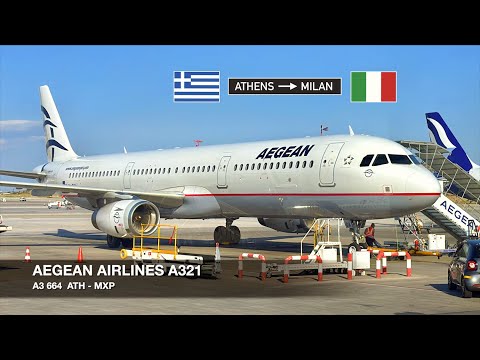 AEGEAN STILL NEEDS TO FLY IT! | Aegean Airlines A321 | Athens ✈ Milan MXP | Economy