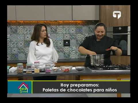 Hoy preparamos paletas de chocolates para niños