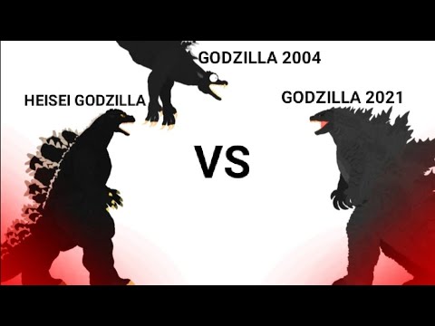 GODZILLA 2021 vs HEISEI GODZILLA vs GODZILLA 2004 (Dc2 Animation)