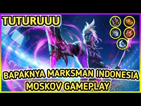 KING OF MARKSMAN INDONESIA, MOSKOV TUTURU GAMEPLAY AND BUILD TERBARU | TUTORIAL MOSKOV RRQ TUTURU