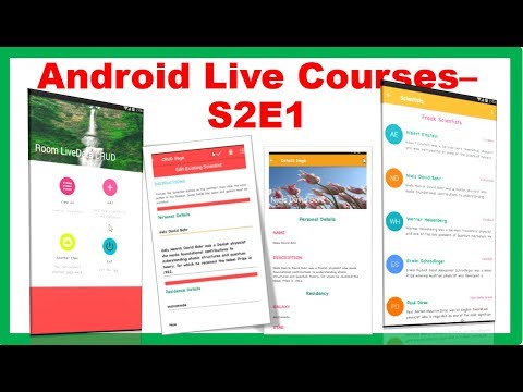 Android Live Courses S2E1 : MVVM Room LiveData CRUD - Demo
