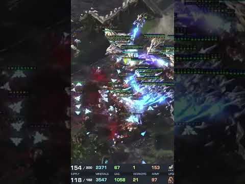 Rogue vs Neeb incredible 200 army supply lategame fight in StarCraft 2  #starcraft2