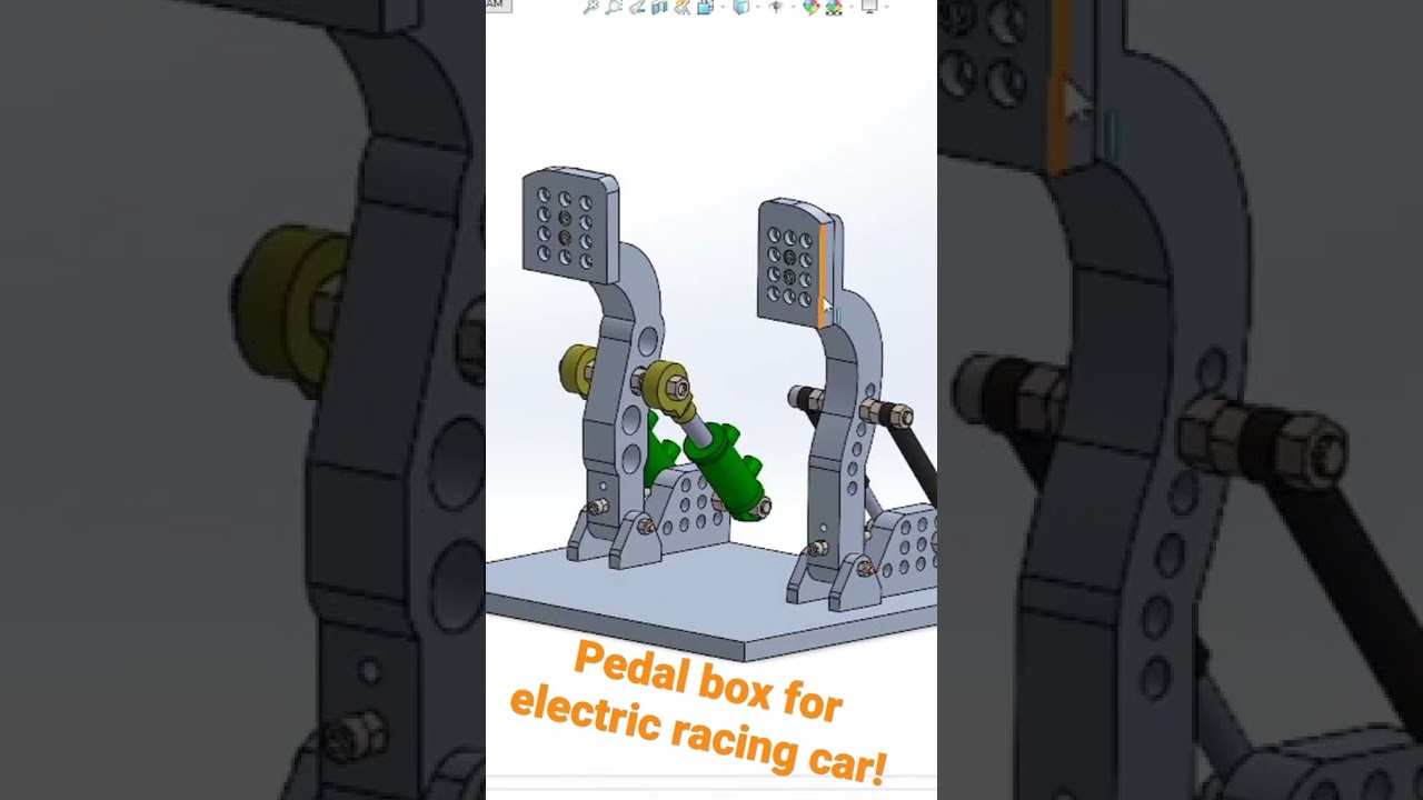 Racing car, Pedal box for Formula SAE electric car.#short #car #cars #electric #electriccar