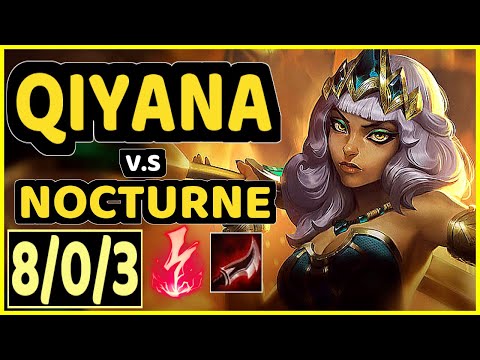 MAXLORE (QIYANA) vs NOCTURNE - 8/0/3 KDA JUNGLE GAMEPLAY - EUW Ranked MASTER