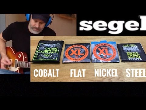 Electric Guitar Strings Comparison - Cobalt Nickel Steel etc