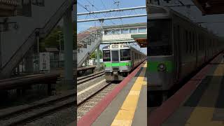 JR札沼線篠路駅1番線札幌行