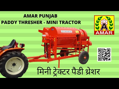 Mini small Tractor Paddy Thresher
