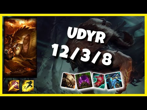 Udyr vs Elise KOREAN Challenger JUNGLE (12/3/8) - v11.4