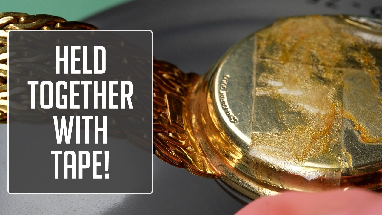 This 14K Gold Universal Genève Was Held Together With Scotch Tape!