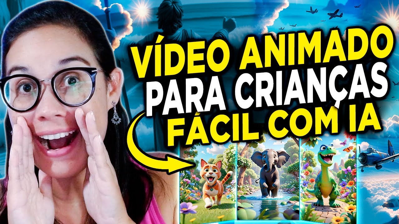Como CRIAR um VÍDEO ANIMADO para CRIANÇAS usando 100% de INTELIGÊNCIA ARTIFICIAL