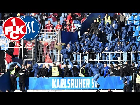 Riots between KSC and FCK fans | Karlsruher SC - 1. FC Kaiserslautern 2:3