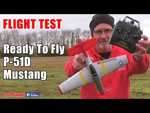 VOLANTEXRC P-51D MUSTANG ReadyToFly (RTF) BEGINNER to EXPERT FLIGHT MODES: ESSENTIAL RC FLIGHT TEST