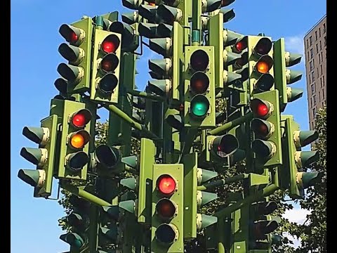 Traffic Light Tree - Billingsgate Market London