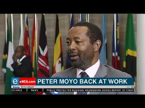 Peter Moyo back back at work