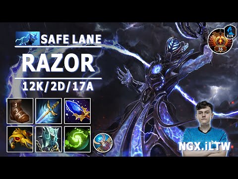 Razor Safe Lane Carry | 7.30e | NGX.iLTW Pro Razor Carry | Dota 2 Immortal Gameplay