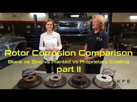 Rotor Corrosion Comparison - Blank vs Painted vs Zinc vs Coating Part 2