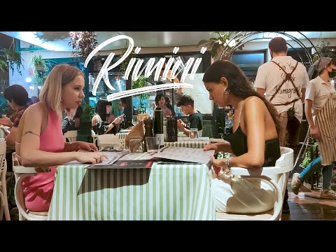 HOT FUNNY RIMINI. Italy - 4k Walking Tour around the City - Travel Guide. trends, moda #Italy
