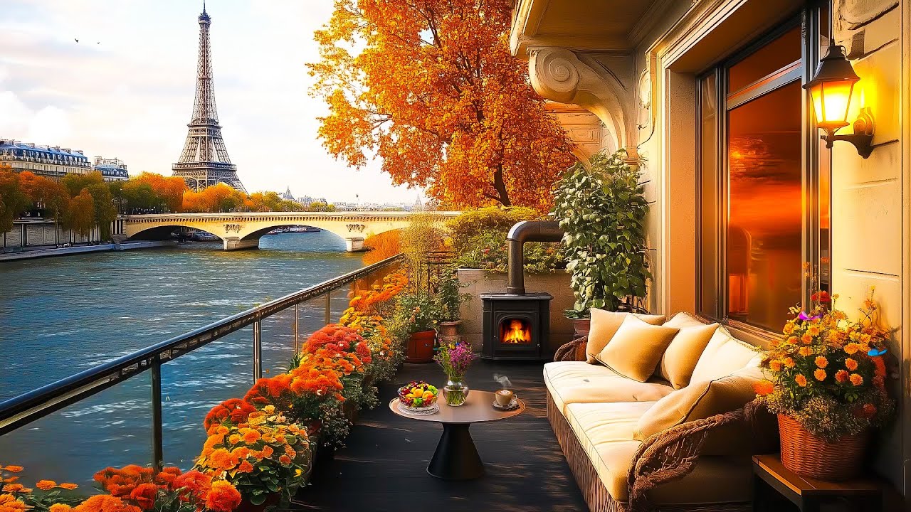 Paris Cafe Jazz ☕Fresh Morning Atmosphere with Happy Autumn Jazz Music to Work, Study & Relax
